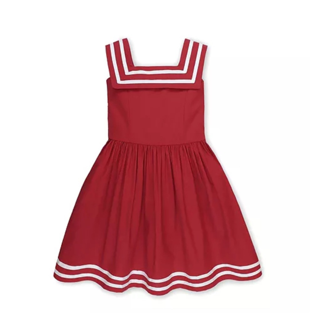 Hope & Henry Red Sailor Dress